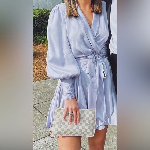 Zimmermann wrap dress in purple Size 0 - Picture 3 of 3